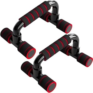 Push Up Bars Gym Exercise Equipment Fitness 1 Pair Pushup Handles with Cushioned Foam Grip and Non-Slip Sturdy Structure Push Up Bars for Men & Women