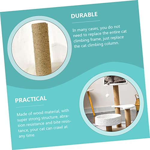 FOMIYES 2 Unidades Acessórios de estrutura de escalada para gatos brinquedos de pelúcia corda de fib