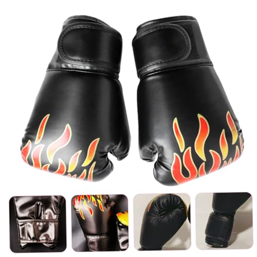 Guantes de boxeo para niños PRETYZOOM de PU resistente y cómodos 4