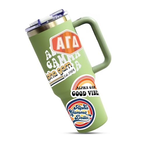 Alpha Gamma Delta autocollants rétro durables pour stickers gourde et pc