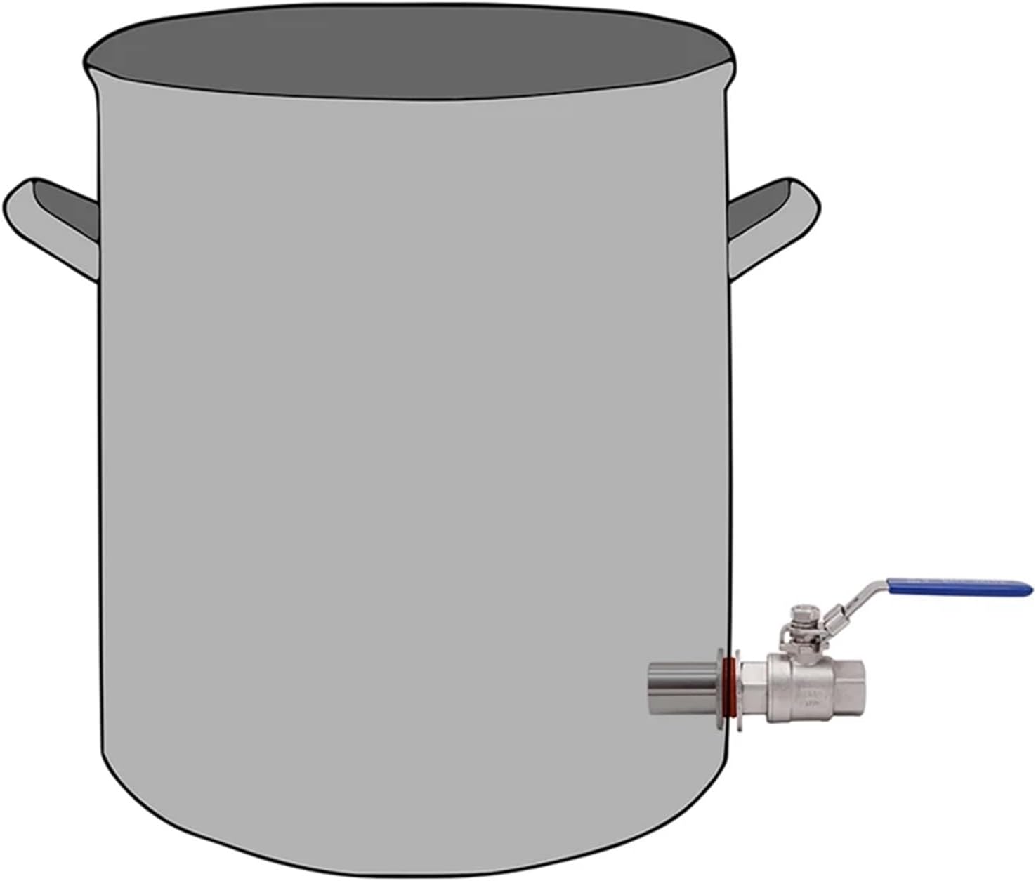 Home & Brewing Homebrew Beer Brew Kettle Weldless Ball Valve Kit 304 Stainless Steel 1/2 Full Port Brewer Hardware Brewing Accessories