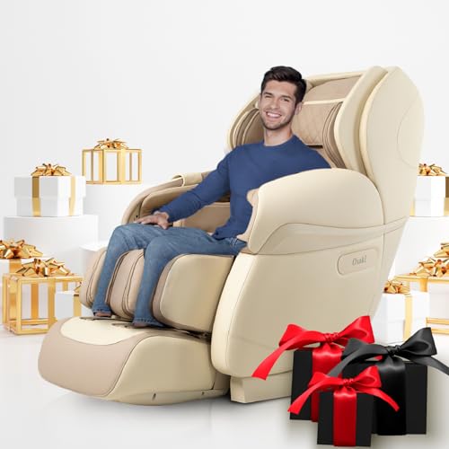 Osaki Pro OS-4D Paragon | Beige | Massage Chair | Multi-Angle L-Track 4D Massage | Zero Gravity | Space Saving | Heating Foot Roller | Voice Recognition | High Intensity Fullbody Airbag