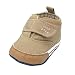 Weixinbuy Baby Boy's Canvas Soft Sole Sneaker High Shoe Khaki S