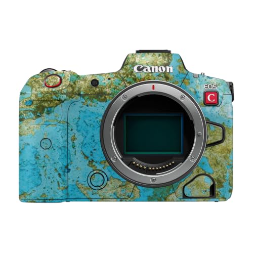 Image of Camera Skin Compatible with Canon EOS R5C (2022) - Teal Marble - Premium 3M Vinyl Protective Wrap Decal Cover - Easy to Apply | Crafted in the USA by MightySkins
