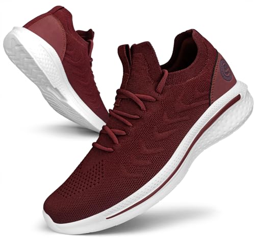 Image of Pujcs Mens Tennis Shoes Slip on Sneakers Ligthtweight Wlking Running Shoes for Work Gym Workout Sports Atheletic