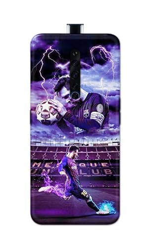 Image of Printed Hard Back Cover Case for Oppo Reno2 Z | Oppo Reno2 F Back Cover (Famous Football Player) -1111