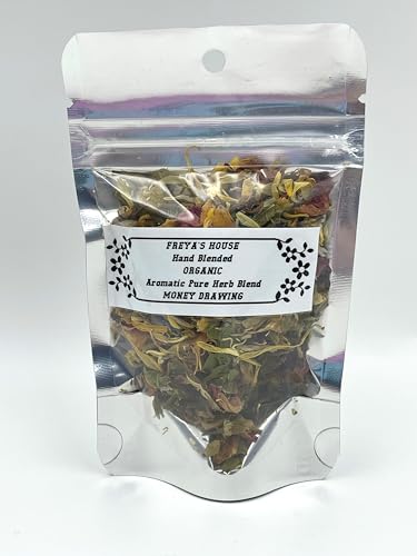 Generic Money Drawing Pure Herb Blend for Prosperity & Abundance Spells/Handmade by Best Spells Magick for Incence, Sachets, Charm Bags, and Ritual Baths., Green