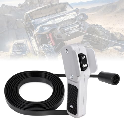 64849 Winch Remote Control Fits for WARN ATV & Side x Side Winches | Handheld Remote Controller with Rubber Grip