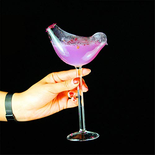 PuuuK Wine Glass personalità Calice Uccello Vetri di Cocktail Nuziale del Partito della Casa di Moda Bar Rush Smoked Dome Standing Cup,2Pcs