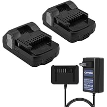 Exmate 2 Pack 18V 2.5Ah Li-ion Replacement Battery with 18V Charger Compatible with Hitachi 339782 BSL1830C BSL1815S BSL1815X BSL1830 330139 330557