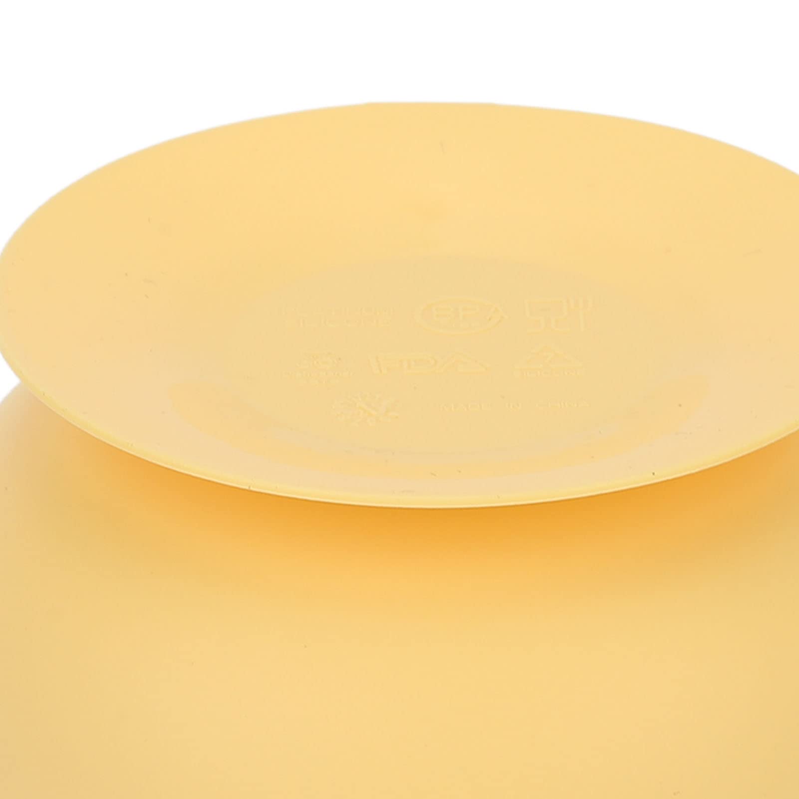 Bol en Silicone, Bol en Silicone pour Personnes âgées Résistant à la Chaleur pour Personnes Handicapées (Jaune)