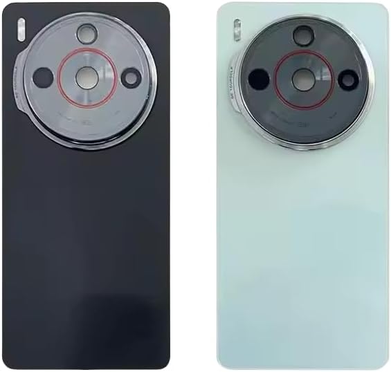Compatible Rear Glass Back Cover for ZTE Nubia Z60S Pro Model NX733J NX736J – Battery Door Housing Replacement Part (Black)