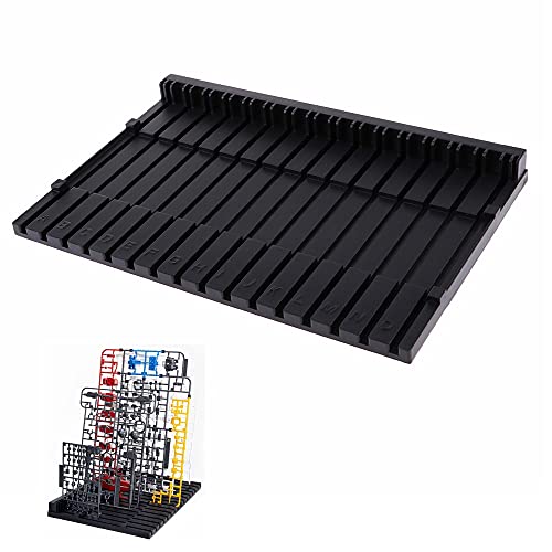 HUBEST Plastic Pieces Shelves Tool Rack for Gundam Model Making Accessory Size 11.4" 7.4"