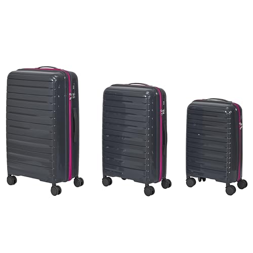 Valises Rome JET LAG Lot de 3 (36L 60L 86L) set de bagages rigides pour toute la famille
