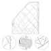 TEHAUX Desktop File Organizer Rack Iron Document Holder for Office and Home Multi-Compartment Bookshelf Storage for Papers Magazines and Learning Materials