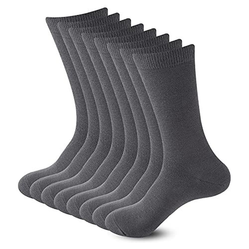 Chaussettes bambou noires lot de 8 paires unisexes ultra douces au quotidien