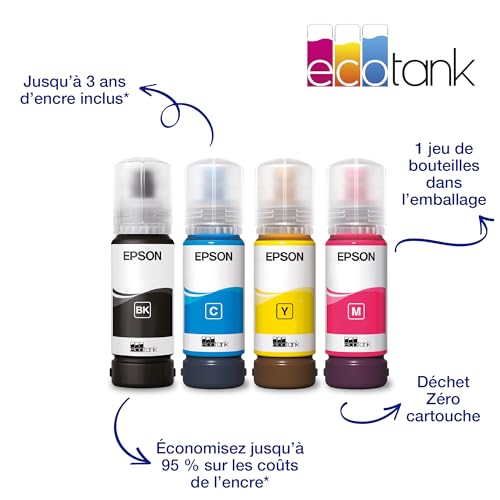 T Epson EcoTank ET 2810 3in1 Couleur Multifunktionsdrucker Tintenstrahl A4 WiFi - vue 6