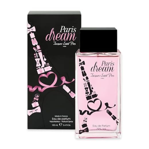 JACQUES SAINT PRÉS - Eau de Parfum Paris Dream - Floral Fruité - Parfum Femme - Vaporisateur - Made in France - 100 ml
