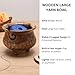 Wooden Large Yarn Bowl (7x4) – Handmade Pot-Shaped Yarn Holder for Crocheting & Knitting – Crochet Bowl for Yarn Ball Storage – Gift for Knitters & Crafters