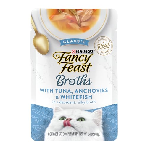Purina Fancy Feast Broth Cat Food Topper (16 Ct) 1.4 oz Pouches - image 1