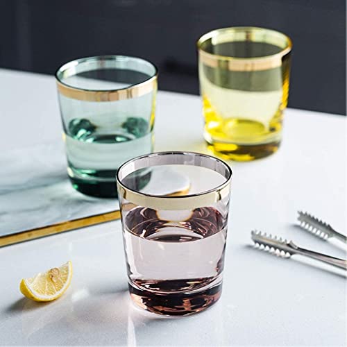 Whiskey Champagne Glasses Water Tumblers Glasses Phnom Penh,Colorful Glass,Wine Glass,Home,Simple,Whiskey Glass,Wine Glass,Beer Glass,Cup Wine Glass (Color : Green) #TOP4