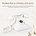 Audio Guest Book Wedding Phone, Audio Guest Book Record Customized Audio Messages Guest Book Alternatives Classic Retro Phone for Parties Birthdays Rentals Confessions Special Occasions (White)