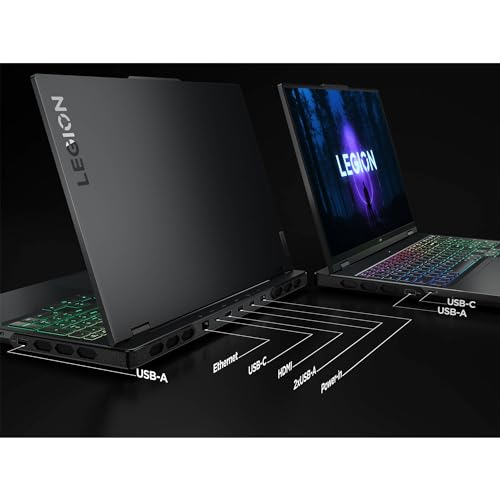 Legion Pro 7i Gen 9 Gaming Laptop, Intel Core i9-14900HX, GeForce RTX 4090, 16" IPS 240Hz Display (2560 x 1600), 64GB DDR5 RAM, 4TB SSD, Per-Key RGB Backlit KB, Windows 11 Home -Eclipse Black - Notebook - Immagine 7