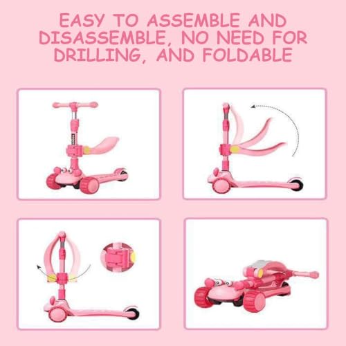Asiento de scooter ajustable plegable con almohadilla antideslizante para patinete 3