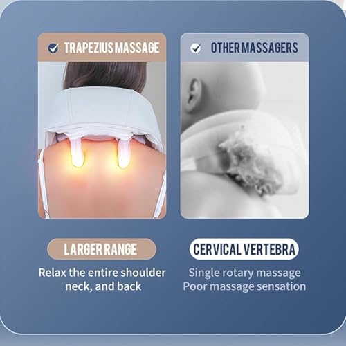 Image of Neck and Back Massager for Cervical Pain Relief with Heating, Body Massagers for Aches and Relief, Electric 5D Cervical Massage Machine for Deep Tissue Neck, Back, Shoulder, Waist and Legs (Style 10)