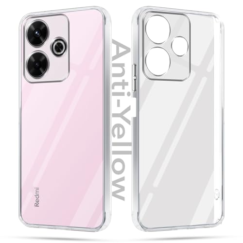Image of Jkobi Lifetime Anti-Yellow Clear Back Cover Case for Xiaomi Mi Redmi 13 4G | 5G (Sleek Hard Crystal | Shockproof and Camera Protection)