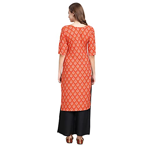 Pinkmint Women's Crepe Digital Print Straight Kurta [Pack Of 6](Qv-354-349-347-331-334-344-Xxl)