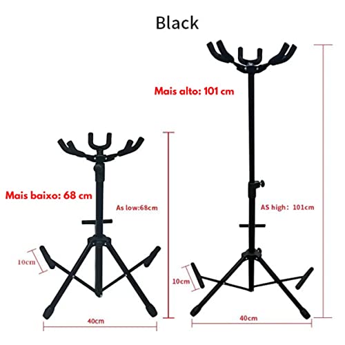 Suporte Para 3 Instrumentos Violão Guitarra Baixo Estante Tripla Ajustável