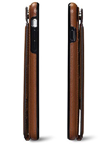 Sena Walletskin Durable Quality Leather Bifold Wallet Case For Iphone 6+ 7+ 8+ Plus - Tan #TOP5