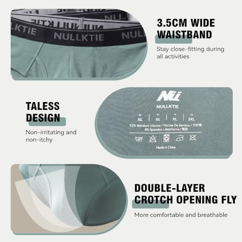 Image of Ultra Soft Men's Brief Viscose Made from Bamboo Classic | Breathable moisture-wicking underwear keeps fresh, while the stretch waistband and low-rise fit deliver lasting comfort.