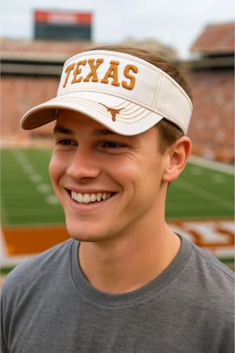 Visera oficial ajustable Texas University naranja/blanco miniatura 2