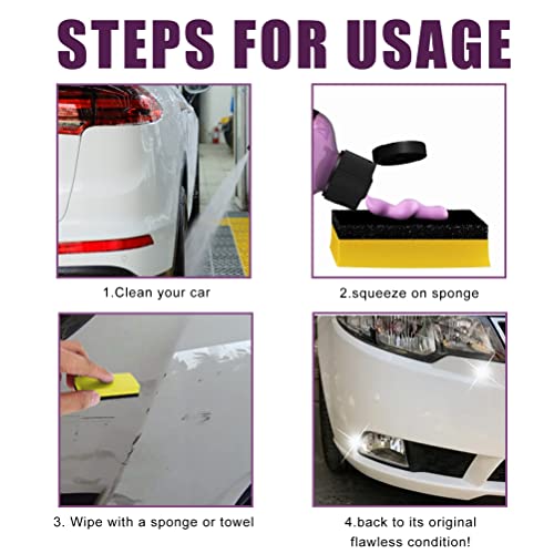 Sunfenle Car Scratch Repair Nano Spray, 300Ml Car Nano Scratch Removal Spray, Nano Coating Crystal Coating Liquid Spray, Car Scratch Repair Remover Agent, Scratch Removal For All Car Body #TOP1