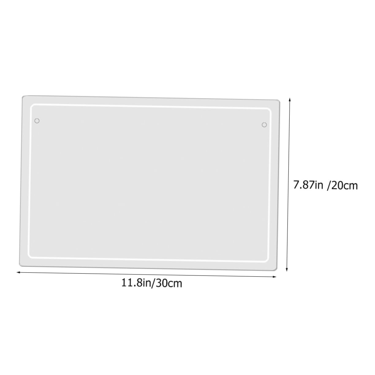 jojofuny 2 Stück Tisch Whiteboard aus Acryl Abwischbare und Polierte Memotafel Verschleißfest für Schreibtischplanung und Büroorganisation