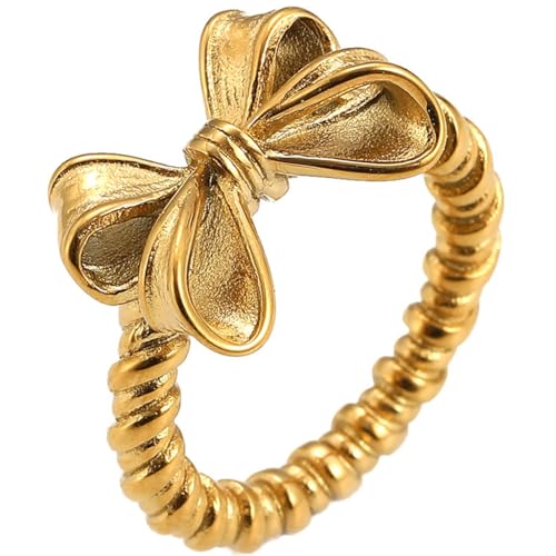 Jude Jewelers Stainless Steel Braided Rope Style Band Bowtie Butterfly Wedding Engagement Proposal Promise Statement Ring