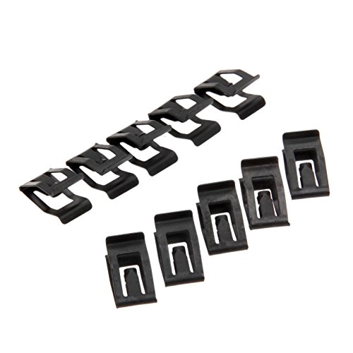 Mtsooning 50PCS Car Dashboard Retainer, Metal Front Console Dash Panel Trim Clip Replacement for Ford Mazda Audi Toyota Black