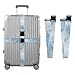 2 Pack Luggage Straps Blue Marble Texture Fashion Heavy Duty Adjustable Travel Bag Belts for Travel Necessary Accessories fajas para maletas
