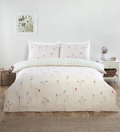 Rapport home Niamh Microfibre Full Bedding Set Double Multi Reversible Duvet Cover, Fitted Sheet with matching Pillowcases - Image 2