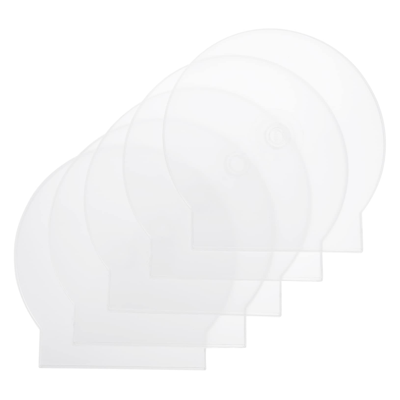 Custodia CD in Plastica Bianca Trasparente 40 Pezzi | Struttura Spessa Doppia Copertura, Ricambio per Dvd e Cd, Protezione del Disco, Formato Compatto