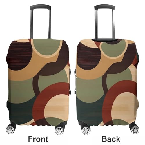 Luggage Cover Elastic Suitcase Cover Protector Washable Travel Baggage Covers Shapes And Circles Luggage Covers Carry On Luggage Protector Anti-scratch 19-32 Inch M3