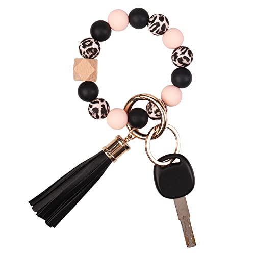 Hugo Boss Level Portachiavi ad anello e catena, 5 cm, Dark Chrome