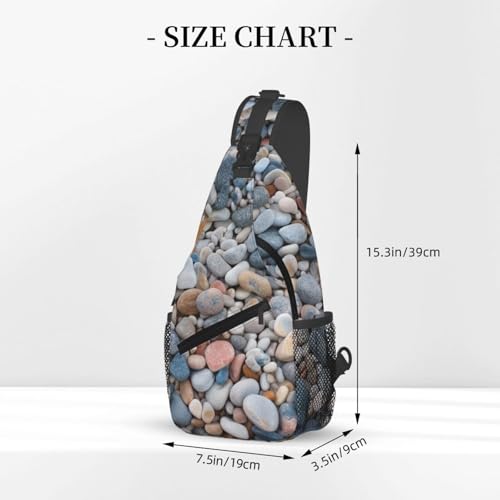 Bolso cruzado estilo sling para hombres y mujeres negro miniatura 3
