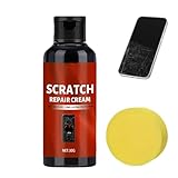 Nebulith Screen Scratch Remover, Phone Screen Scratch Repair Kit, Lens Scratch Remover with Sponge, Gentle Polishing & Quick Fix Cream, Scratch Remover for Eyeglasses, Watch and Touchscreen, 30g