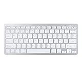 Diyeeni Bilingual Keyboard Portable Thin for German French Spanish Italian Keyboard, Bluetooth Keyboard Compatible with iOS, Android, Windows, OS (Spanish QWETZ Layout)