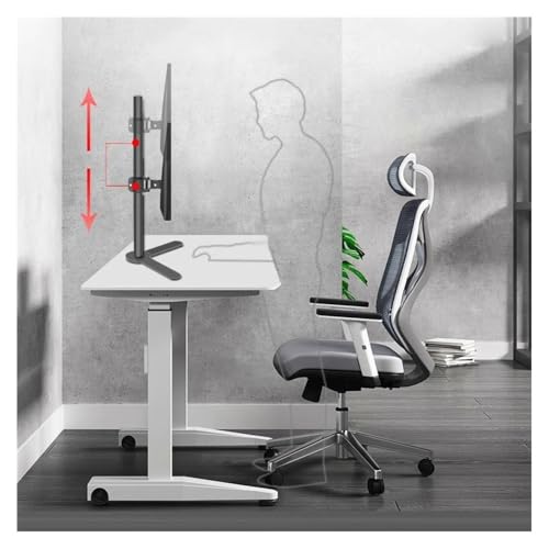 Support de bureau pour écran unique pour télétravail efficace et ordonné - 3
