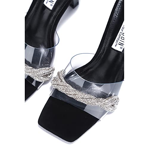 Cape Robbin Asia Sexy Stiletto High Heels for Women, Square Open Toe Shoes Heels3