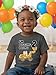 Construction 2nd Birthday Shirt Boy 2 Year Old Gifts for Boys Bulldozer I'm Digging Being 2 Toddler Kids T-Shirt 2T Dark Gray